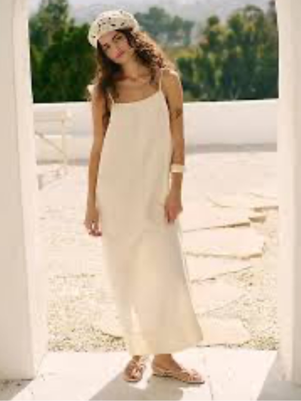 Free People Free-est aspen linen maxi dress